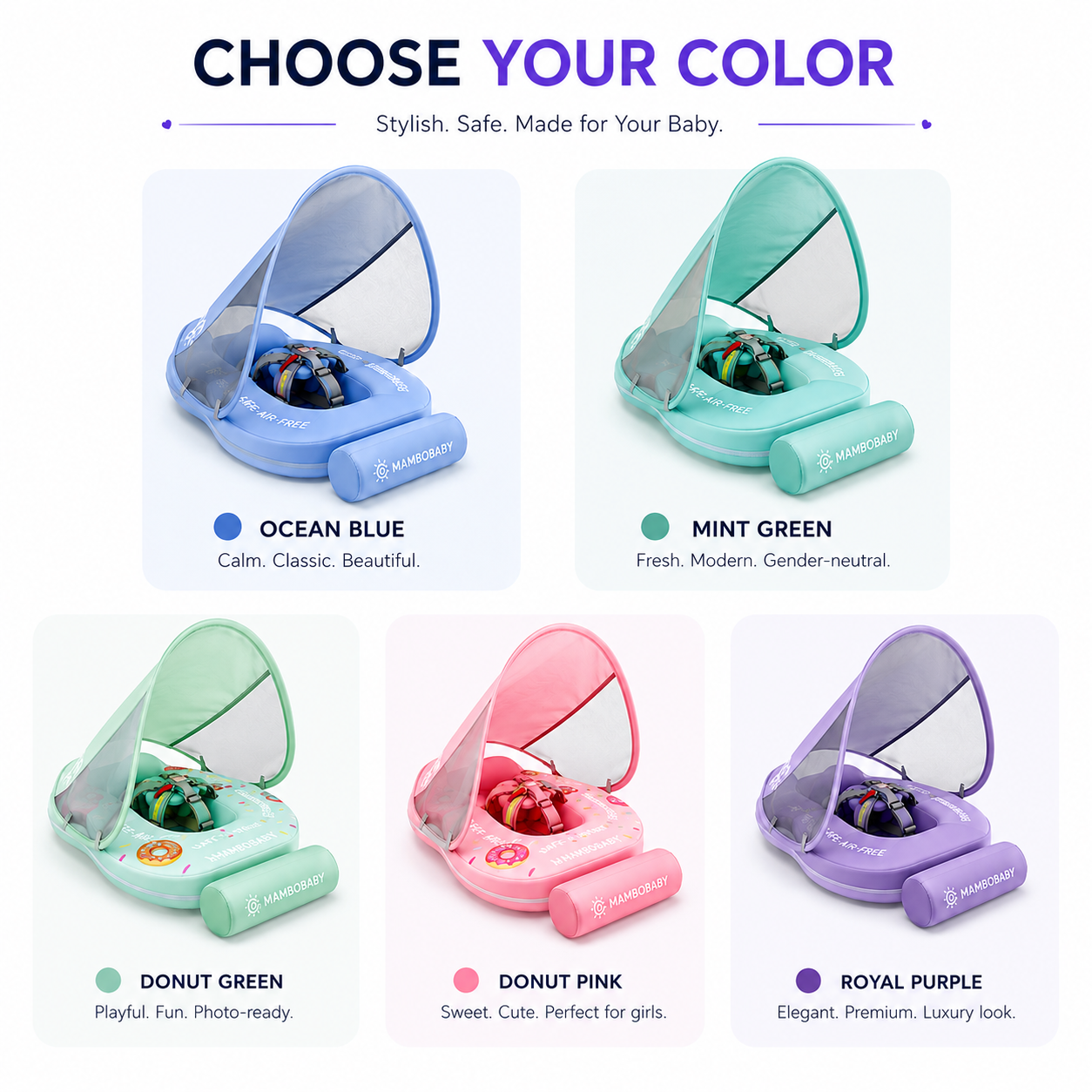 Baby Swimming Ring With Awning
